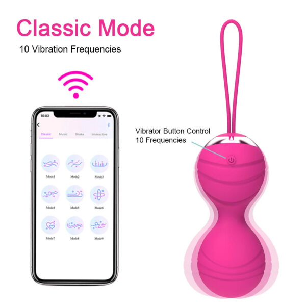 ca4067c39aa2d26a APP Remote Control Vagina Balls Vibrator Female Vaginal Tight Exercise Kegel Ball 10 frequency Vibrating Eggs Sex Toys For Women