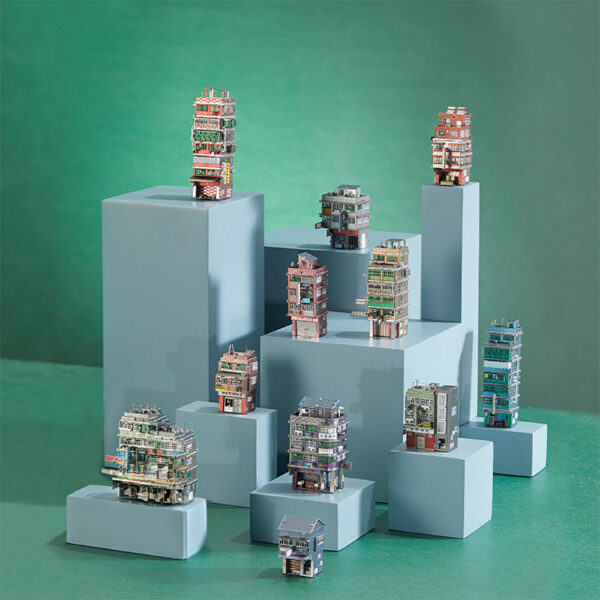 ca4c61577a3d23f4 Piececool 3D Metal Puzzles New Town Villages 11pcs/Set Model Kits Classic Building Block Series DIY Toys for Adult