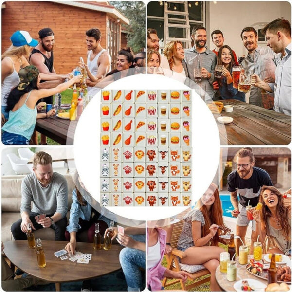 30MM Seaside Escape Mahjong Tile Set 65PCS Hotest Party Classic Board Game 22MM Portable Adult Kid 2 Player Toy