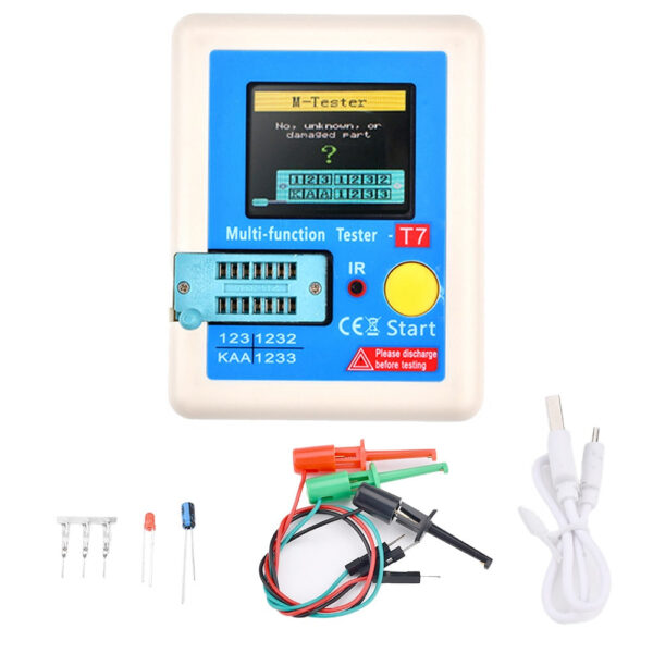 ca650902b470a3d6 LCR-T7 Tester Multimeter Colorful Display TFT For Diode Triode MOS/PNP/NPN Capacitor Resistor Transistor