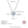ca6995e79612d7c3 Delicate Sparkling Heart Moissanite Pendant Necklace Sterling Sier 1CT Lab Diamond Fine Jewelry For Women Wholesale