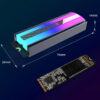 ca6b2e810df04804 Teucer M.2 2280 NVME SSD Heatsink M2 Radiator 5V 3Pin ARGB Aluminum Solid State Drive Cooler