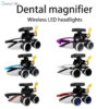 ca6f569cdb442100 Dental Loupes Dental Magnifier Dental Lab Medical Loupes Magnification Binocular 2.5/3.5x Headlight Wireless 5W Headlamp