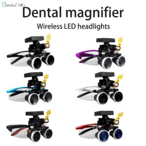 ca6f569cdb442100 Dental Loupes Dental Magnifier Dental Lab Medical Loupes Magnification Binocular 2.5/3.5x Headlight Wireless 5W Headlamp
