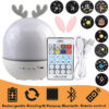 NightLights Bedroom Starry Sky Projector Bluetooth Speaker Deer USB Table Desk Lamp Bedside Decor for Kids Baby Birthday Gift