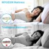 Twin Air Mattress with Fast Inflating Pump, Blow up Mattress of Wave Flocked Top, Durable Air Bed for Home, Camping & Guests 8in Bed Height – 500lb Weight Capacity