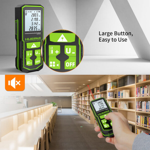 Huepar Rangefinder S60/S100/S120 Red Beem Laser Distance Meter LCD Digital screens Test Tools