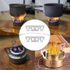 KBNIAN Kreuz Ständer Alkohol Kreuzständer Topfkreuz Tragbar Edelstahl Alcohol Stove Zubehör Ultraleichter Campingkocher Zubehör für Draussen Wandern Camping (9,6 * 2,9 * 0,1 cm)