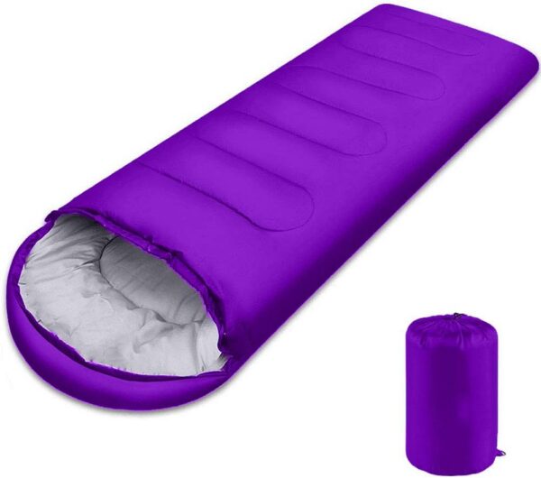 caafd4790e681c80 Sleeping Bag, Lightweight 3 Season Weather Sleep Bags for Kids Adults Girls Women, Microfiber Filled 5-20 Degree for Backpacking/Hiking/Camping/Mountaineering with Compression Sack