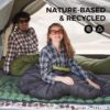 ATEPA Daunenschlafsack Camping, 650FP Mumienschlafsack leicht, 3-in-1 Schlafsack Outdoor Erwachsene, 3 Jahreszeiten warm, wasserabweisend, ideal für Erwachsene bei Reisen, Abenteuern und Camping