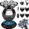 Shavers Electric 7D Floating Cutter Head Base Charging Portable Men Beard Trimmer Clipper Skull Shaver Waterproof Shaving 230711
