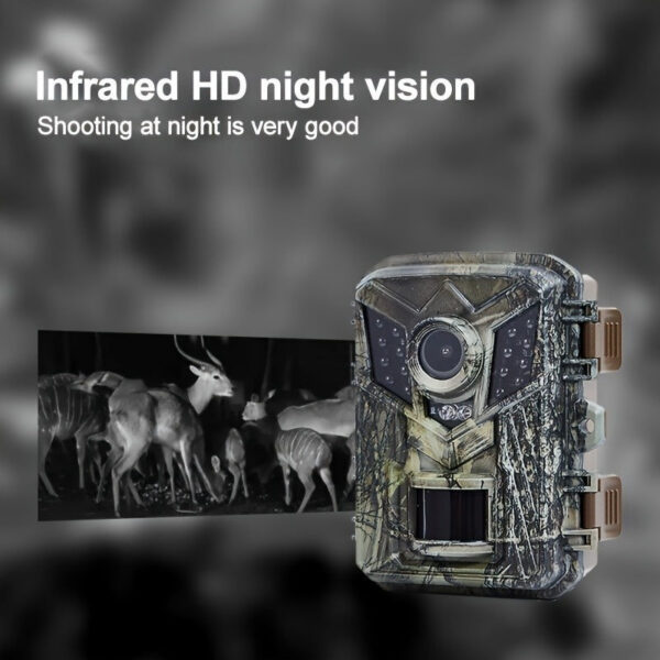 Mini CameraTrail Camera HD Wildlife Monitor 940nm Infrared Night Vision Red and Waterproof for Scouting Hunting