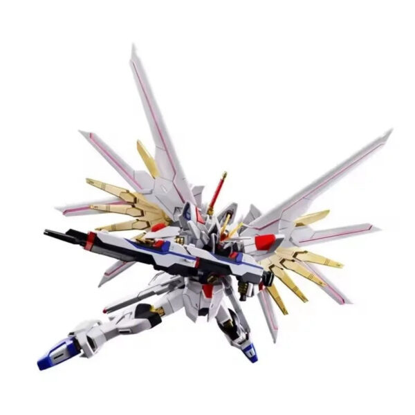 cadfa8e077fb9b75 Bandai Original MODEL KIT GUNDAM HG MIGHTY STRIKE FREEDOM GUNDAM 1/144 Anime Action Figure Assembly Toys Model Gifts for Boys