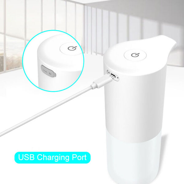 Touchless Automatic USB Rechargeable Liquid Foam Hand Washer hine Bathroom Infrared Sensor Soap Dispenser