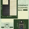 Sleeping Bag, Ohuhu Lightweight Sleeping Bag 3 Season Warm Weather Portable Compact Sleeping Bags for Adult Kids with Carry Bag for Camping Hiking Backpacking and Outdoors 59℉-77℉
