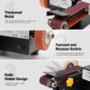 cb01ac20444c9ea0 Stand Belt Sander, 350W Stationary Grinder Adjustable Angle Micro Electric Belt Sander with 10-piece sanding belts