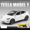 cb04f058cd2e3c76 1:24 Tesla Y 3 S Metal Alloy Diecast Model Sound And Light Children's Toy Collectibles Birthday Gifts