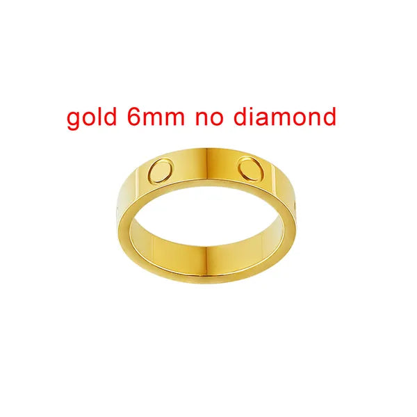 cb16d0c6f865e041 Mens Womens Love Ring man 4mm 5mm 6mm Wedding High quality s size 5-11 Diamond rose sier Engagement with box Crtir Designer gold Band Rings for Woman