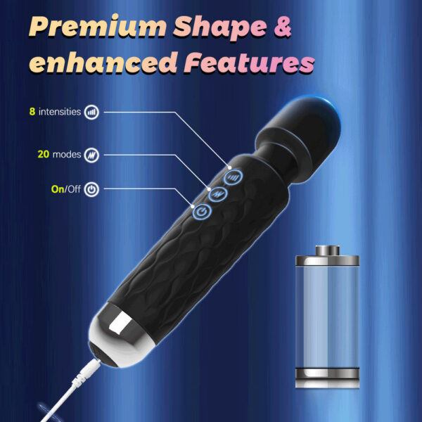 cb2c18fb9bd4e712 AV Vibrator Wand Sex Toys for Women 20 Powerful Patterns G Spot Clitoris Stimulation Massager Personal Masturbator Erotic Goods