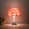 New Warm Light Table Lamp Nightlights Feather Lampshade Creative Wedding Home Bedroom Decor Birthday Gift