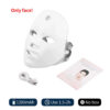 Wireless 7 Colors LED Face Beauty Machine Photon Facial Neck Skin Tighten Rejuvenation Facial Neck Mask
