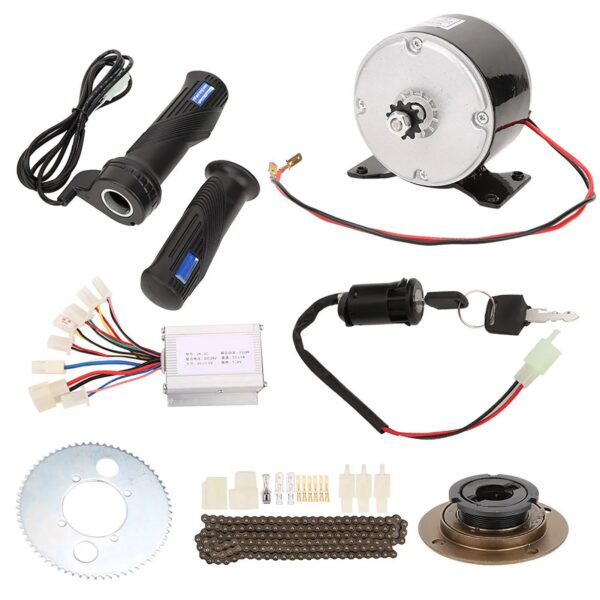 cb3184af6562e7dd 9Pcs/Set 250W 24V Brush Motor Set Bicycle Bike Conversion High Speed Kit Accessory