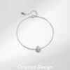 cb3d684bf9ad3716 MODIAN 925 Sterling Silver Water Drop Clear CZ Bracelet Pear Cut Link Chain Platinum Plated Bracelet For Women Wedding Jewelry