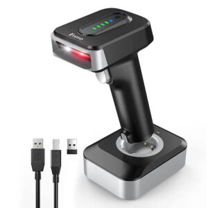 cb45ddd7bc07c682 Eyoyo Barcode Scanner 2D Auto-sensing Screen Scanning 1D Bluetooth Bar Code Reader 2500mAh Power for Payment Warehouse Library