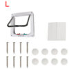 Puppy Safety Gate Small Pet Supplies With 4 Way Lock Security ABS Plastic Flap Door For Dog Cat Kitten