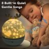 NightLights Bedroom Starry Sky Projector Bluetooth Speaker Deer USB Table Desk Lamp Bedside Decor for Kids Baby Birthday Gift