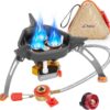 cb64283d4eb9859b WADEO 7200W Windproof Camping Stove, Camping Gas Stove with Piezo Ignition and Butane Adapter, Portable Camp Stove Burner for Outdoor Backpacking Hiking and Picnic