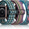 cb80e15dad5ca191 DaQin 3 Pack Elastic Bands Compatible with Apple Watch Band 45mm 44mm 49mm 42mm 41mm 40mm 38mm Women Men, Soft Nylon Solo Loop Straps for Apple Watch SE iWatch Series 9/8/7/6/5/4/3/2/1/Ultra/Ultra 2