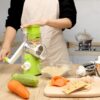 YNNICO Rotary Grater - Manual Mandoline Non-slip Suction Base, Vegetable Slicer