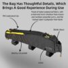 Rhinowalk BIke Extra Long  Top Tube Bag Large Water-Resistant Bikepacking For MTB&Road Bike With 18 Inch Or Larger Frame Length