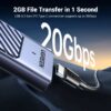 cbb957ef9ac0d1ed UGREEN M2 SSD Case M.2 NVMe SATA SSD Enclosure Adapter 20Gbps USB 3.2 Gen2 USB C External Enclosure Supports M and B&M Keys