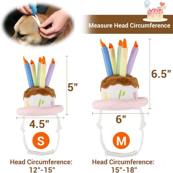 Namsan Holiday Pet Costume Cat Birthday Hat Small Dog Birthday Cake Hat Dog Birthday Party Supplies, Small