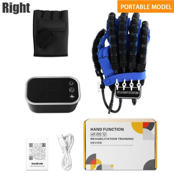 cbdc6d4ae47d3004 Left & Right Hand Finger Rehabilitation Exerciser Robot Gloves Stroke Hemiplegia Cerebral Infarction Training Therapy Equipment