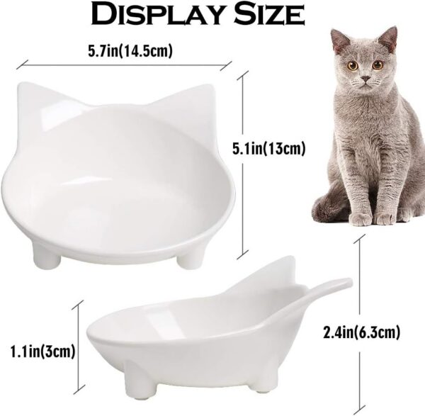 cbdec2becc6dcb0f Cat Food Bowl, Anti-Skid Base, Non-Toxic Material, Dishwasher Safe, 14.5cm Diameter