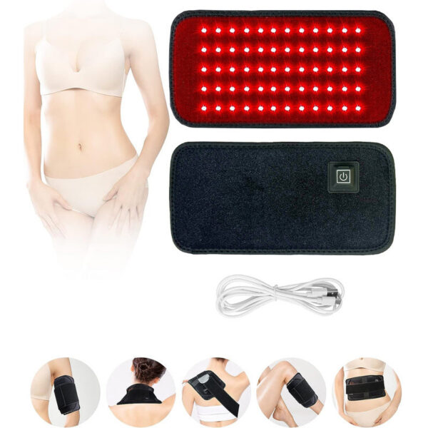 cbe8d99bb7f62941 60 LEDs Red&Infrared Light Therapy Belt 850nm 660nm Back Pain Relief Burn Fat Wrap Slimming hine Waist Heat Pad Full Body