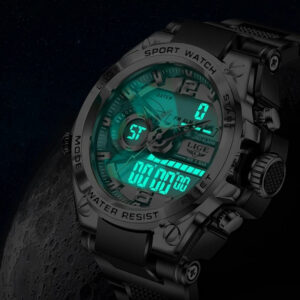 LIGE Military Digital 50m Waterproof Wristwatch LED Quartz Clock Sport Watch Male Big Watches Men Relogios Masculino