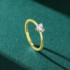 cbfb8e2c3089baf2 Modian Authentic 925 Sterling Silver Simple Love Heart AAAAA Zirconia Sparkling Finger Ring For Women Female Wedding Jewelry