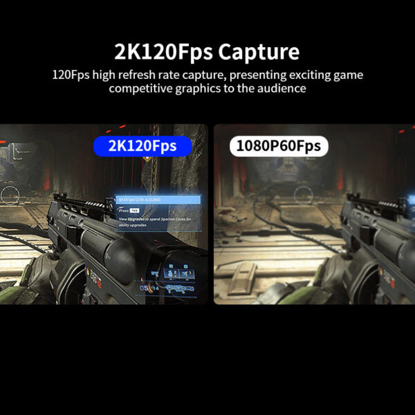 Unnk 4K 60Fps Video Capture Card USB C 3.1 Grabber Live Streaming 2K 120Fps Game Recording for PS5 Xbox Switch Phone Camera