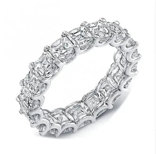 Elegant Promise Ring Sterling Sier Diamond cz Engagement Wedding Band Rings For Women Men Fine Jewelry Gift