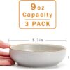 cc243b264ca6090f Howise 5.3 in Ceramic Cat Bowls Set, Shallow Cat Food Bowl Small Pet Bowls Cat Dish for Food and Water, Green