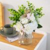 cc2b0584a75662ba CEWOR Faux Flowers in Vase, 1 Pack, Artificial Rose Faux Flowers in Vase for Centerpiece Table Decorations and Home Office Decor