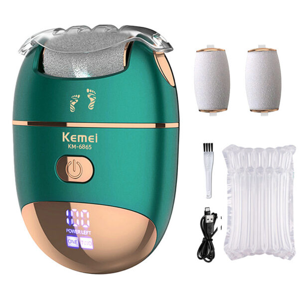 KEMEI Electric Grinding Hard Rupture Trimmer Dead Skin Pedicure Rechargeable Foot Care Tool Remover Callus