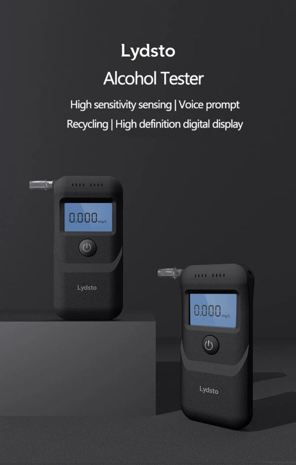 Hydsto Digital Alcohol Tester Professional Alcohol Detector Breathalyzer Police Alcotester LCD Display Drunk Driving Test