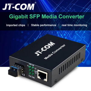 cc504550c0948ecd 1Gb SFP Fiber to RJ45 Fiber Optic Media Converter 1000Mbps SFP Fiber Switch with SFP Module Compatible Cisco/Mikrotik/Huawei