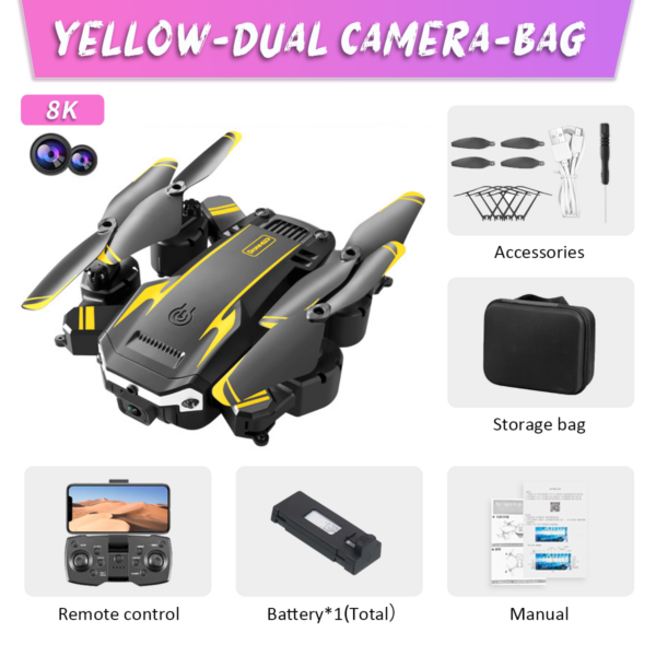 KBDFA New G6 Professional Foldable Quadcopter Aerial Drone S6 HD Camera GPS RC Helicopter FPV WIFI Obstacle Avoidance Toy Gifts