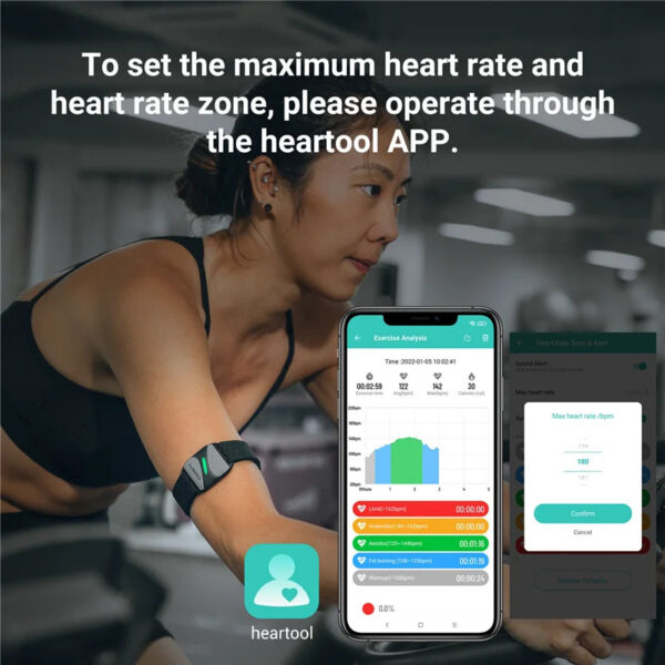 cc67b447030f0968 COOSPO HW807 HRV Heart Rate Monitor Armband Optical Outdoor Fitness Sensor Bluetooth 5.0 ANT+ IP67 Running Cycling for Wahoo